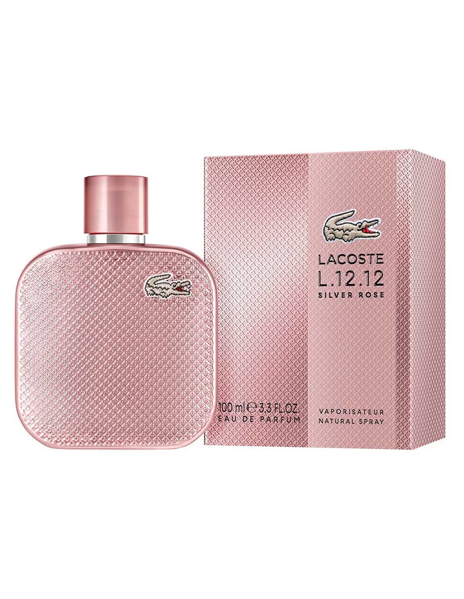 L.12.12. Lacoste Silver Rose 100ml EDP - Dama