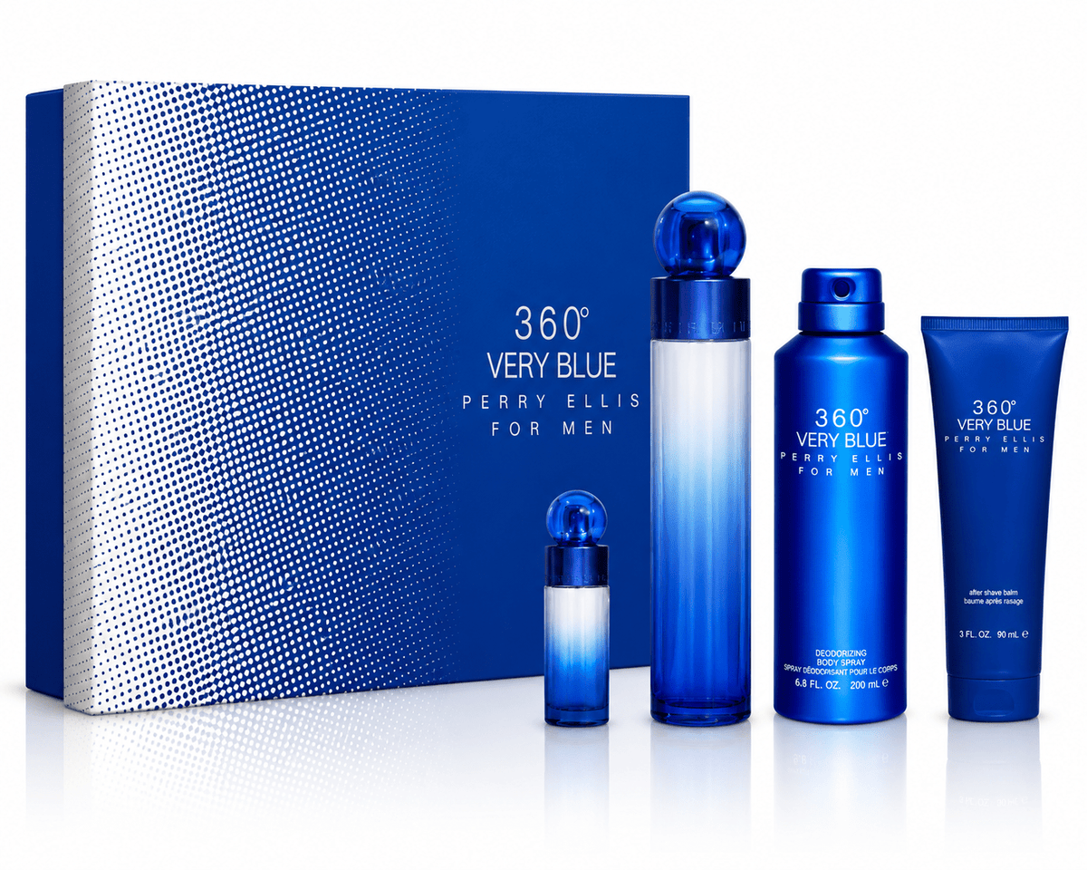 360 Very Blue Perry Ellis Estuche 4 pzs - Caballero