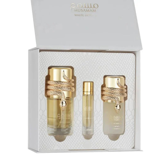 Lattafa Musamam White Intense Set 3pz - Dama